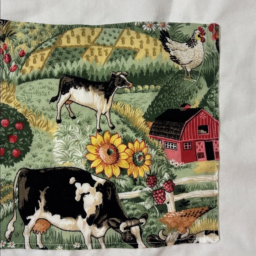 Farmhouse Cow Print Apron